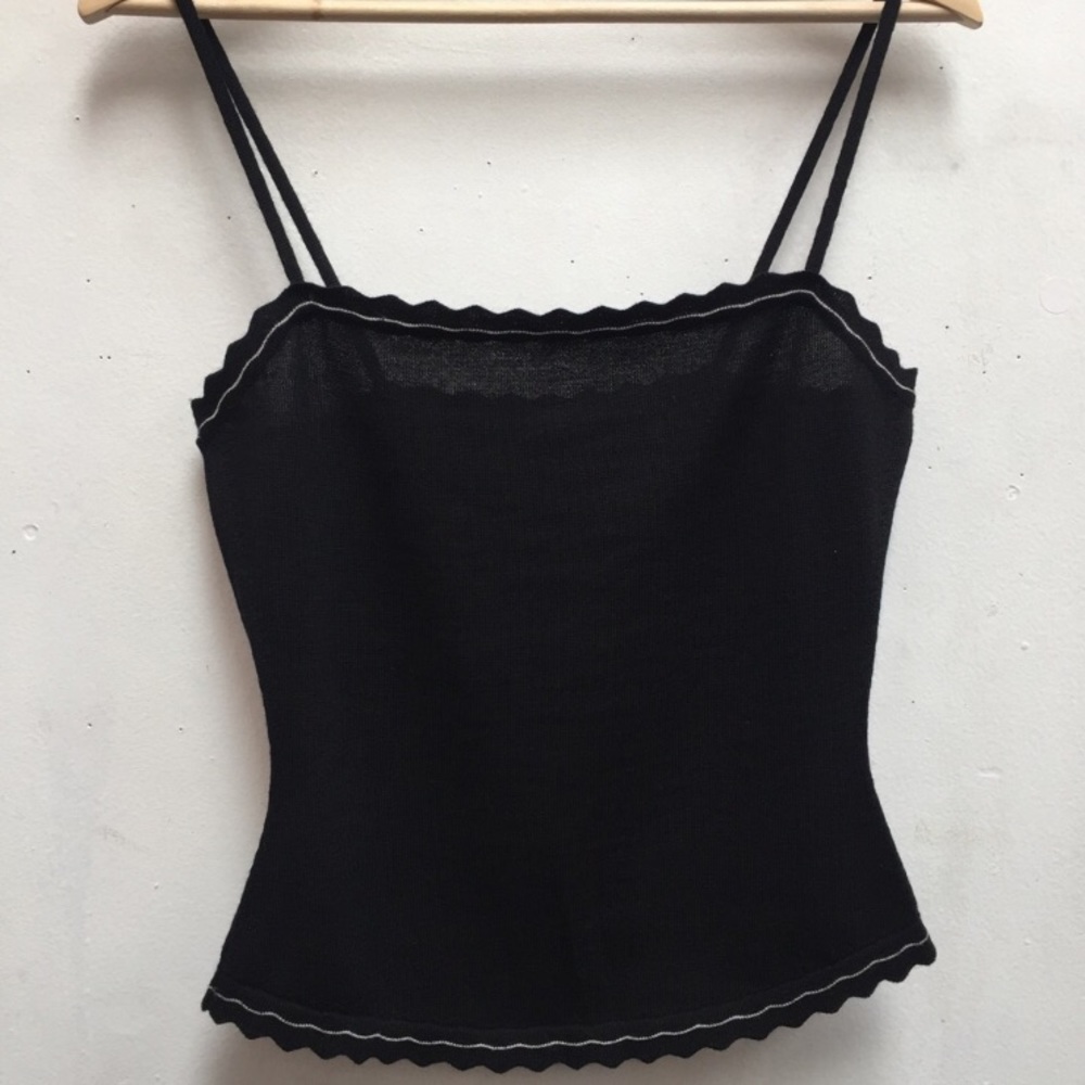 Chloe Black Cashmere Tank Top (medium)